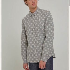 Men’s Odin Shirt - Grey Polka Dots